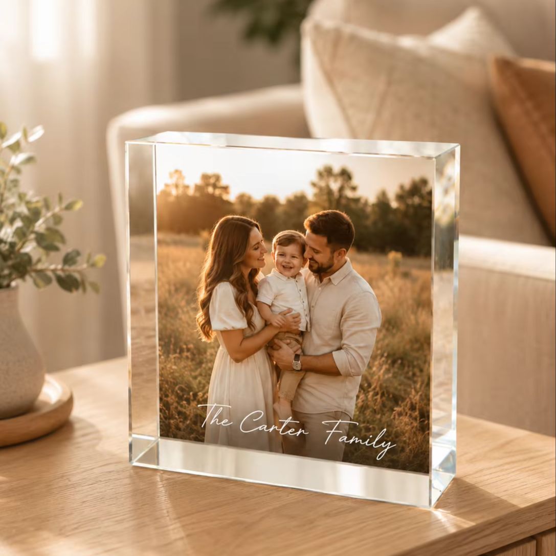 Personalized Family Acrylic Ph - Photo Acrylic Block recension och pris