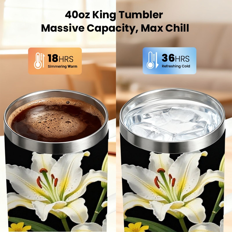 40Oz Stainless Steel Double-Wa - Sublimation Mug White recension och pris