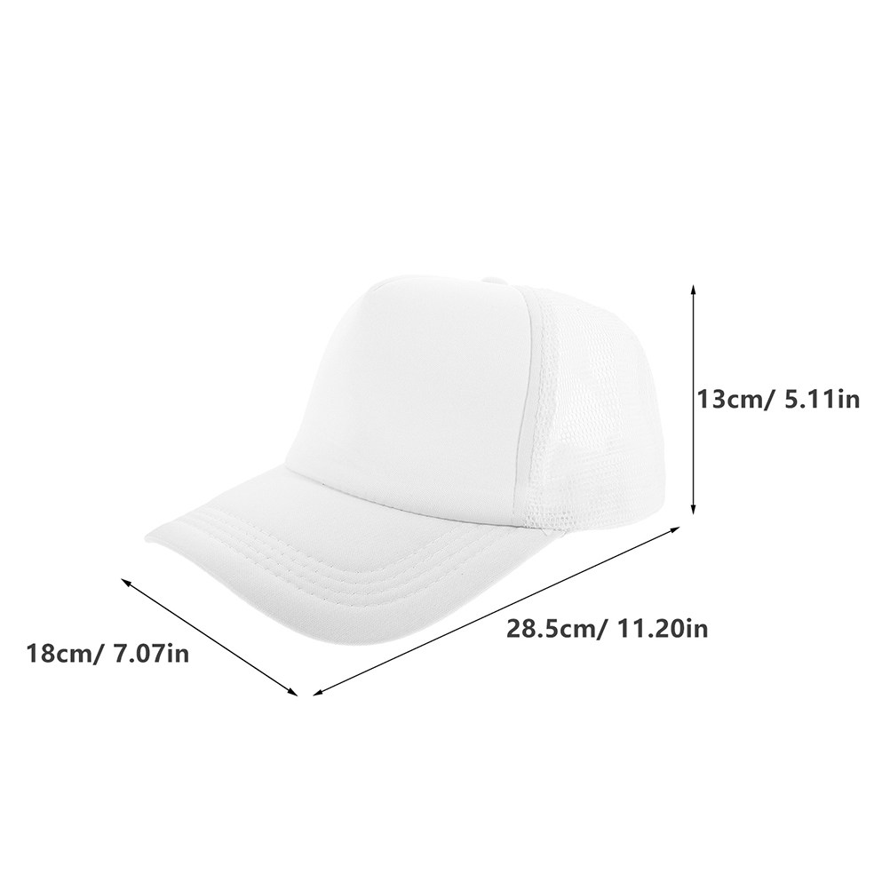 5Pcs Blank Baseball Cap Mesh B - Hat Sublimation Blank recension och pris
