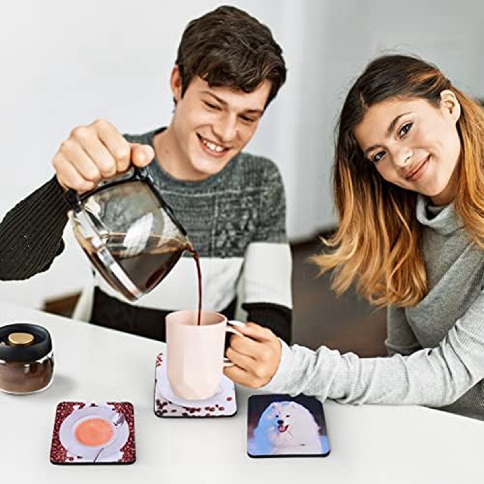 40PCS Square Sublimation Blank - Coaster Sublimation Blank recension och pris