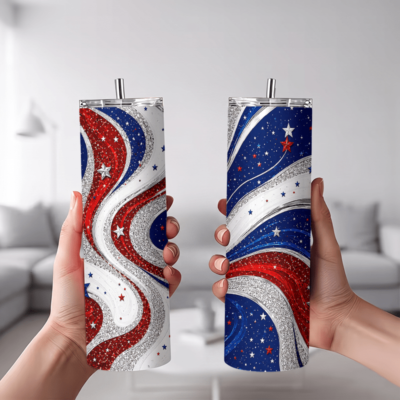 1pc 1pcs 20oz Red White Blue S - Tumbler 20Oz White recension och pris