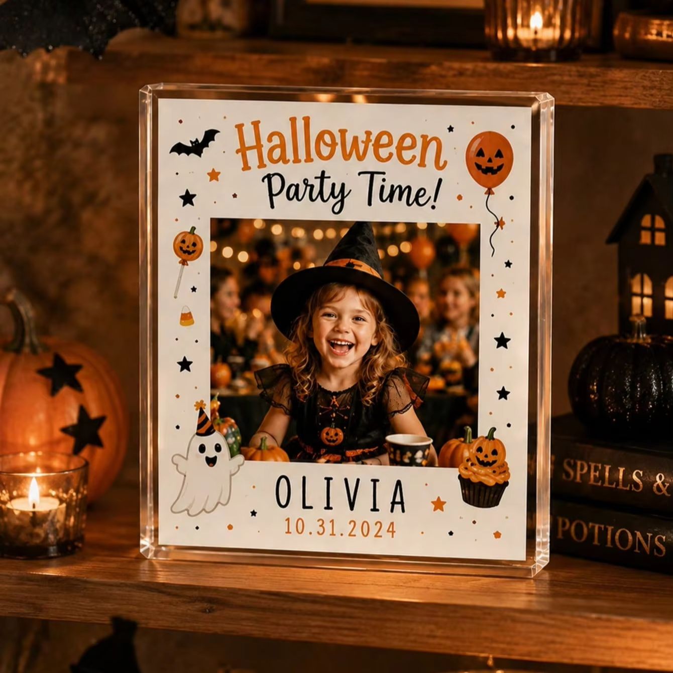 Custom Halloween Acrylic Photo - Photo Acrylic Block recension och pris
