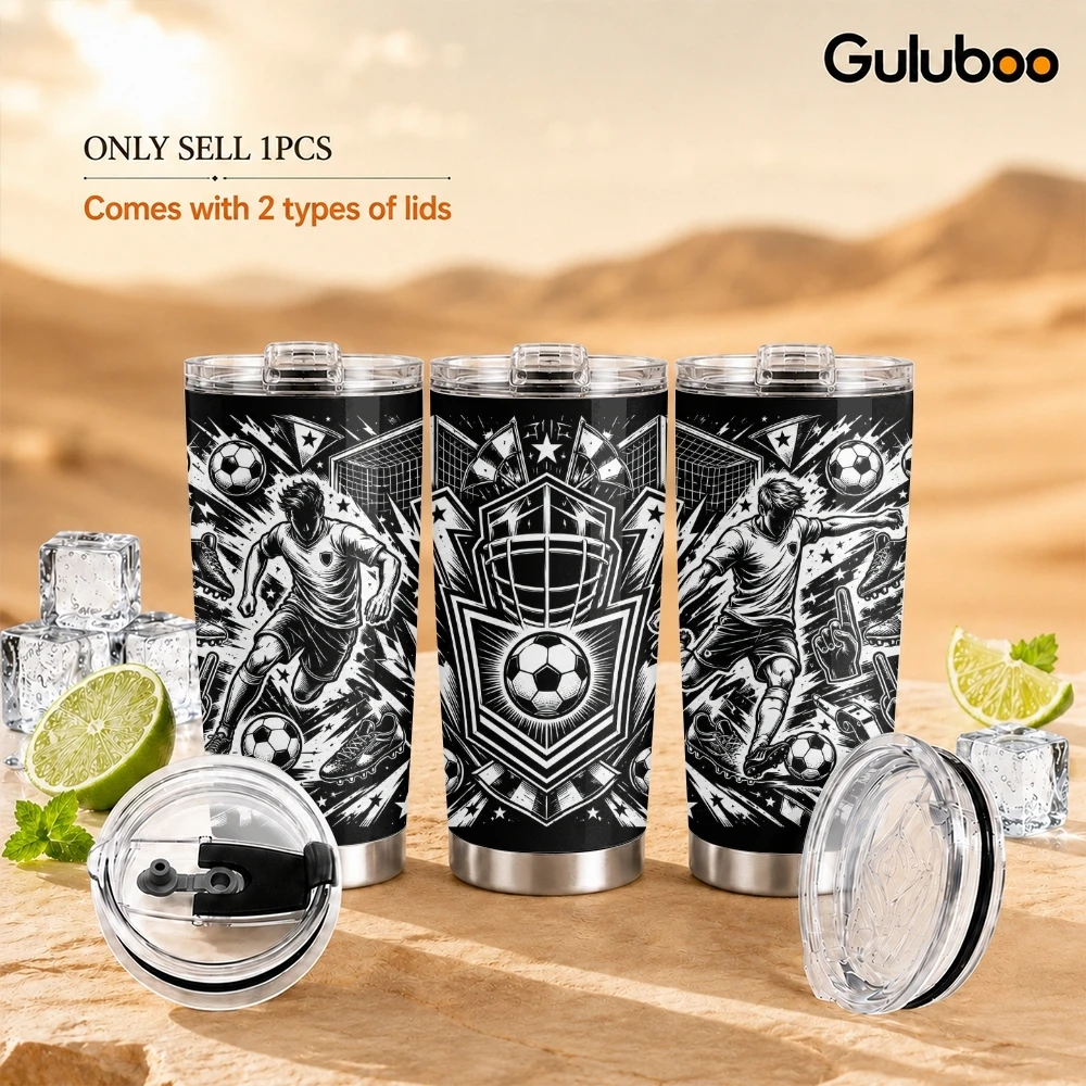 Black White Sports Emblem Vacu - Tumbler 20Oz White recension och pris