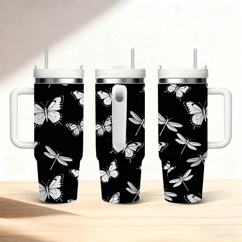 1pc 40 Oz Stainless Steel Doub - Sublimation Mug White recension och pris