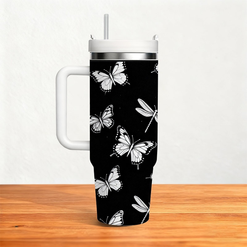 1pc 40 Oz Stainless Steel Doub - Sublimation Mug White recension och pris