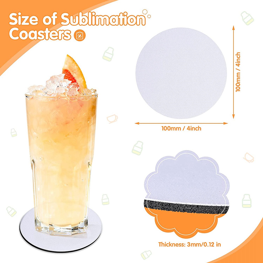 WSFS! Round Sublimation Blank  - Coaster Sublimation Blank recension och pris